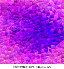 abstract vector stained-glass triangle mosaic background - purple and violet