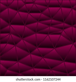 abstract vector stained-glass triangle mosaic background - purple and red