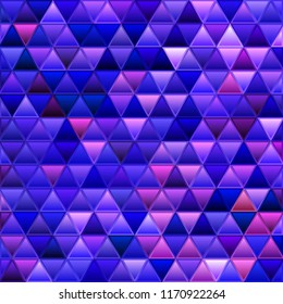 abstract vector stained-glass triangle mosaic background - blue and violet