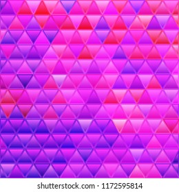 abstract vector stained-glass triangle mosaic background - purple and violet