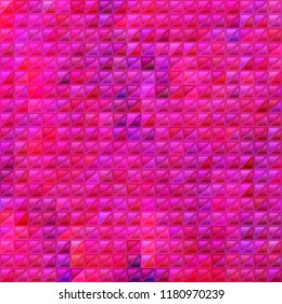 abstract vector stained-glass triangle mosaic background - purple and violet