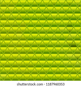 abstract vector stained-glass triangle mosaic background - green and yellow