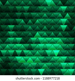 abstract vector stained-glass triangle mosaic background - darj green