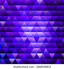 abstract vector stained-glass triangle mosaic background - purple and violet