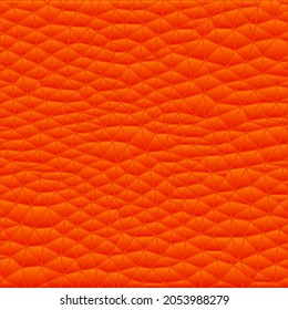 abstract vector stained-glass triangle mosaic background - red and orange
