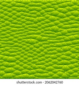 abstract vector stained-glass triangle mosaic background - green