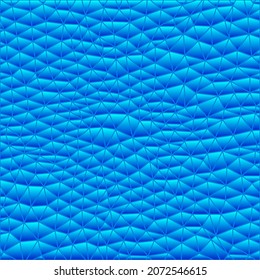 abstract vector stained-glass triangle mosaic background - blue