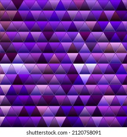 abstract vector stained-glass triangle mosaic background - purple and violet