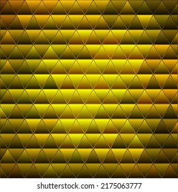 abstract vector stained-glass triangle mosaic background - green and yellow