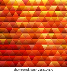fondo abstracto de mosaico vectorial de vidrio teñido - rojo y naranja