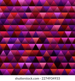 fondo abstracto de mosaico vectorial de vidrio teñido - triángulos rojos y púrpura