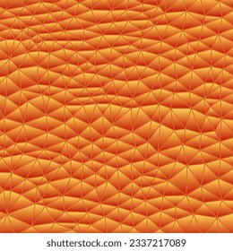 fondo abstracto de mosaico vectorial de vidrio teñido - naranja