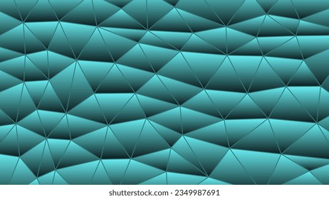 fondo abstracto de mosaico vectorial de vidrio teñido - azul