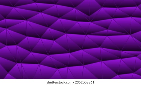 abstract vector stained-glass triangle mosaic background - purple and violet