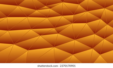 fondo abstracto de mosaico vectorial de vidrio teñido - naranja