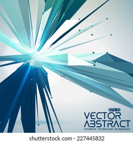 Abstract vector star. Futuristic technology style. Elegant background for your presentations. Eps10