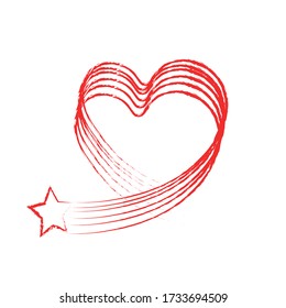 
vector abstracto de estrellas y corazones