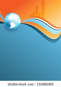 abstract vector statistic backdrop with bar graphs. Eps10