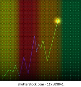 abstract vector statistic backdrop with  graphs. Eps10