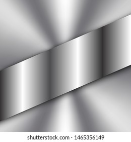 Abstract Vector Steel Background with Metal Shape on Top
