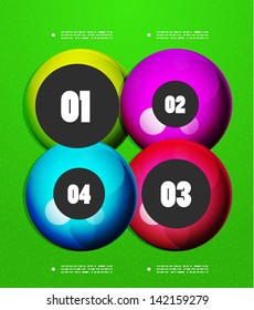 Abstract vector steps circles template