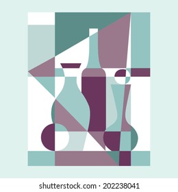 Abstract vector still life