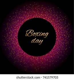 Abstract vector stippling texture background. Sale template. Gold glitter sale. Discount  frame