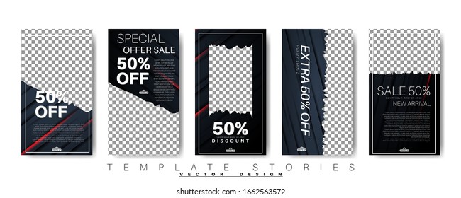 abstract vector story template for your social media. design vector background