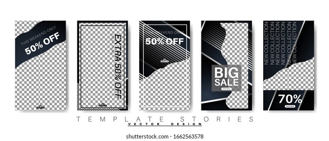 abstract vector story template for your social media. design vector background