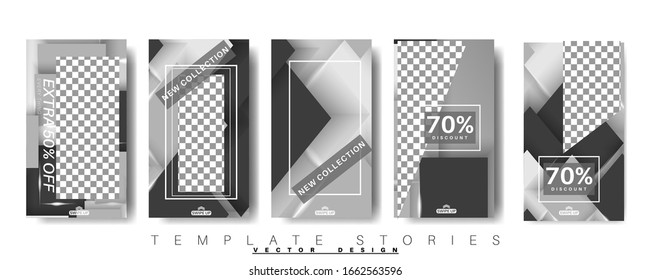 abstract vector story template for your social media. design vector background