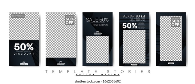 abstract vector story template for your social media. design vector background