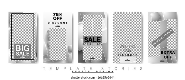 abstract vector story template for your social media. design vector background