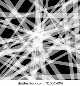 Abstract vector. Straight, pointed lines placed randomly.