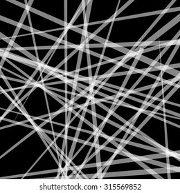 Abstract vector. Straight, pointed lines placed randomly.