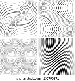 Abstract Vector Striped Background. 