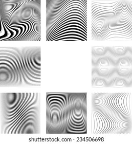 Abstract Vector Striped Background. 