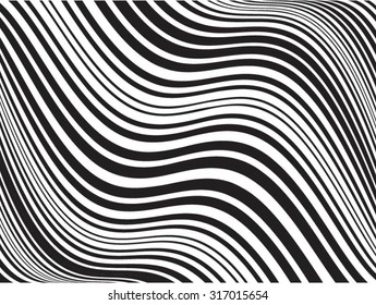 Abstract Vector Striped Background