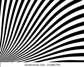 Abstract vector striped background with black and white stripes