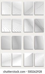 Abstract Vector Striped Background set
