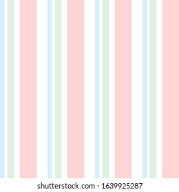 Abstract vector striped seamless pattern with colored vertical parallel stripes. Colorful background.