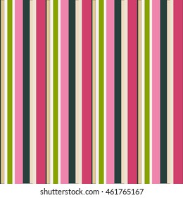 Abstract vector striped seamless  pattern with colored stripes. Colorful pastel background