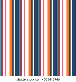 Abstract vector striped seamless pattern with colored stripes. Colorful pastel background