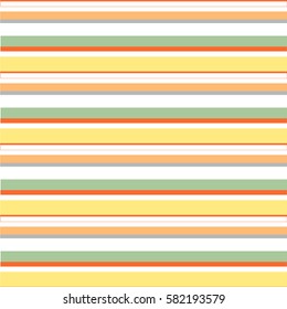 Abstract vector striped seamless pattern with colored horizontal parallel stripes. Colorful pastel background