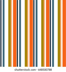 Abstract vector striped seamless pattern with colored vertical parallel stripes. Colorful pastel background. Wallpaper for kids room or interior design