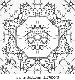 Abstract vector stylish background, futuristic technology illustration eps10