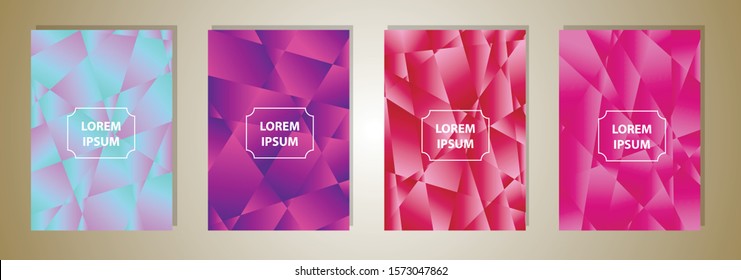 Abstract vector stylish low poly geometric texture with shapes. Background for banner, flyer, business card, poster, wallpaper, brochure