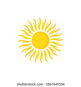 Abstract vector Sun logo icon vector. Sun logo design template.