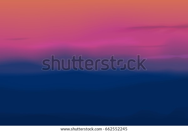 Abstract Vector Sunset Background Blur Motion Stock Vector Royalty Free 662552245