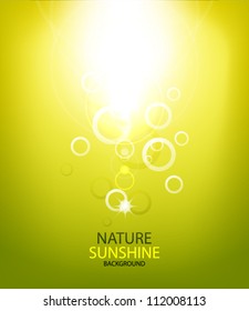 Abstract vector sunshine background