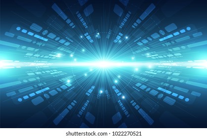 Abstract vector super high speed digital technology concept. background illustration